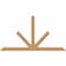 Ekena Millwork Saratoga Timber Gable Bracket, Western Red Cedar, 108"W x 58"H x 5 1/2"D x 5 1/2"F, 13/12 Pitch GBW108X58X0606SAR00SWR - alternate 1